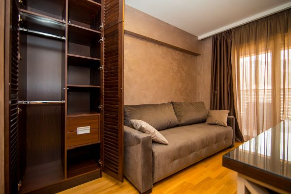 Wardrobe in the apartment. Interior design Wardrobe in the apartment. Interior design bedroom.